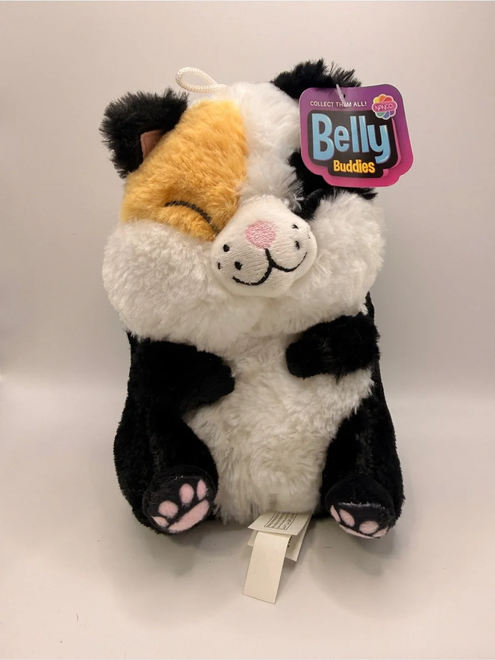 Belly Buddies Calico Cat Plush Stuffed Animal By Nanco NWT